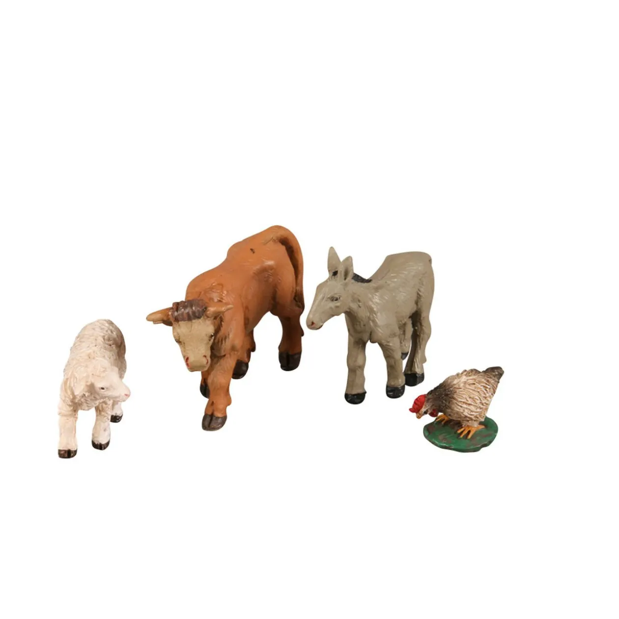 animal crèche ou village de Noël x4