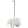 Animal origami en céramique blanc à poser ou à suspendre