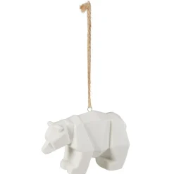 Animal origami en céramique blanc à poser ou à suspendre