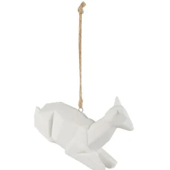 Animal origami en céramique blanc à poser ou à suspendre