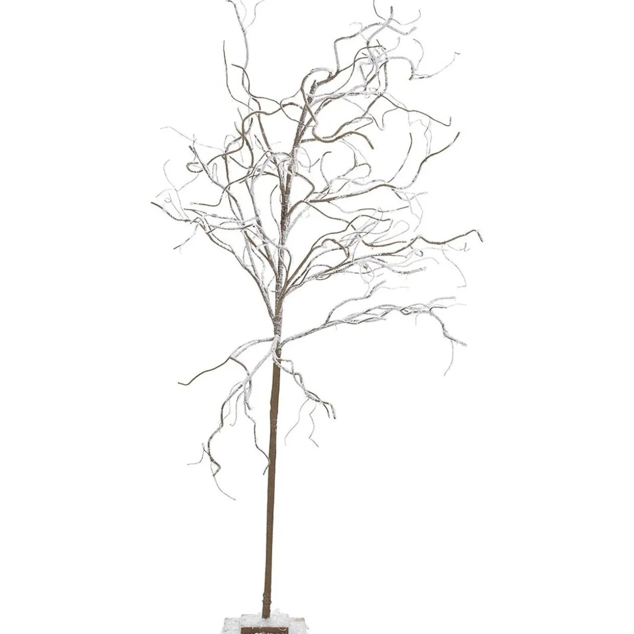 Arbre de Noël enneigé blanc effet neige H 130 cm