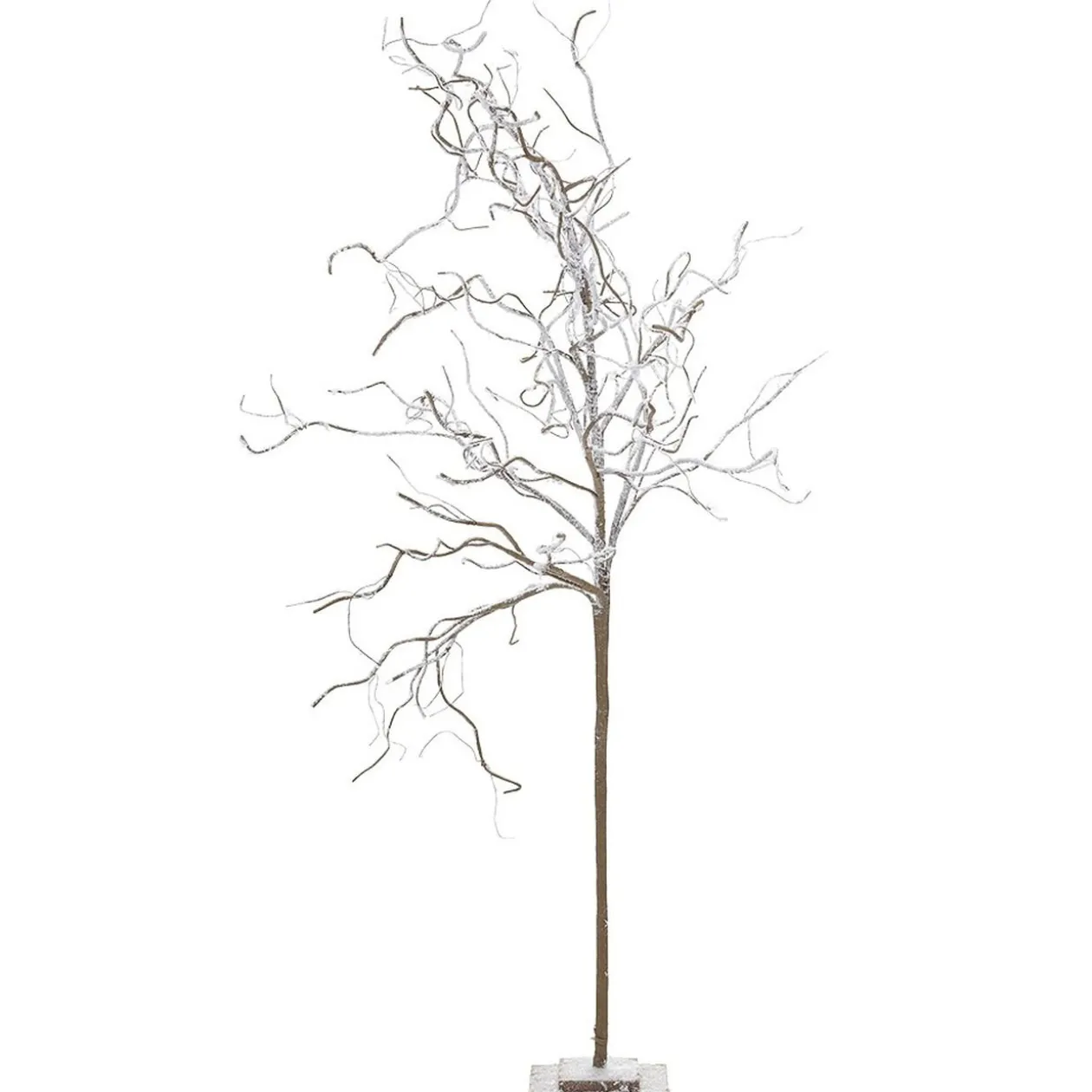 Arbre de Noël enneigé blanc effet neige H 130 cm