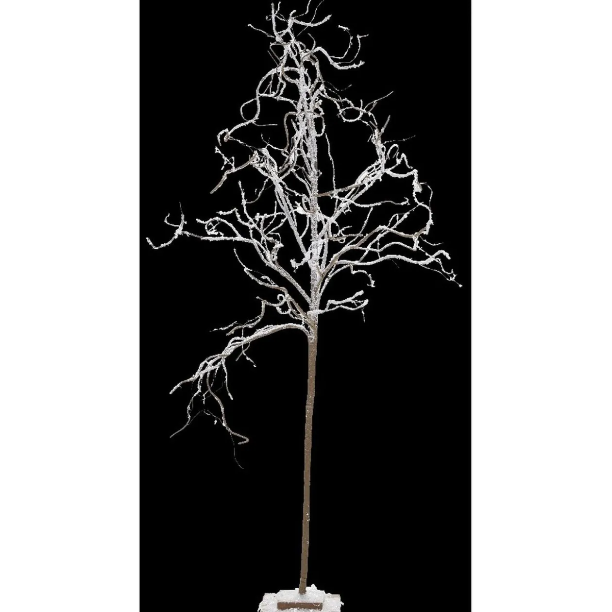 Arbre de Noël enneigé blanc effet neige H 130 cm