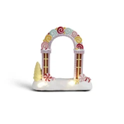 Arche lumineuse à poser pour village animé de Noël