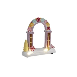 Arche lumineuse à poser pour village animé de Noël