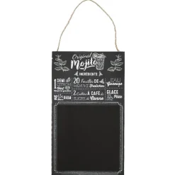 Ardoise à suspendre design cocktail