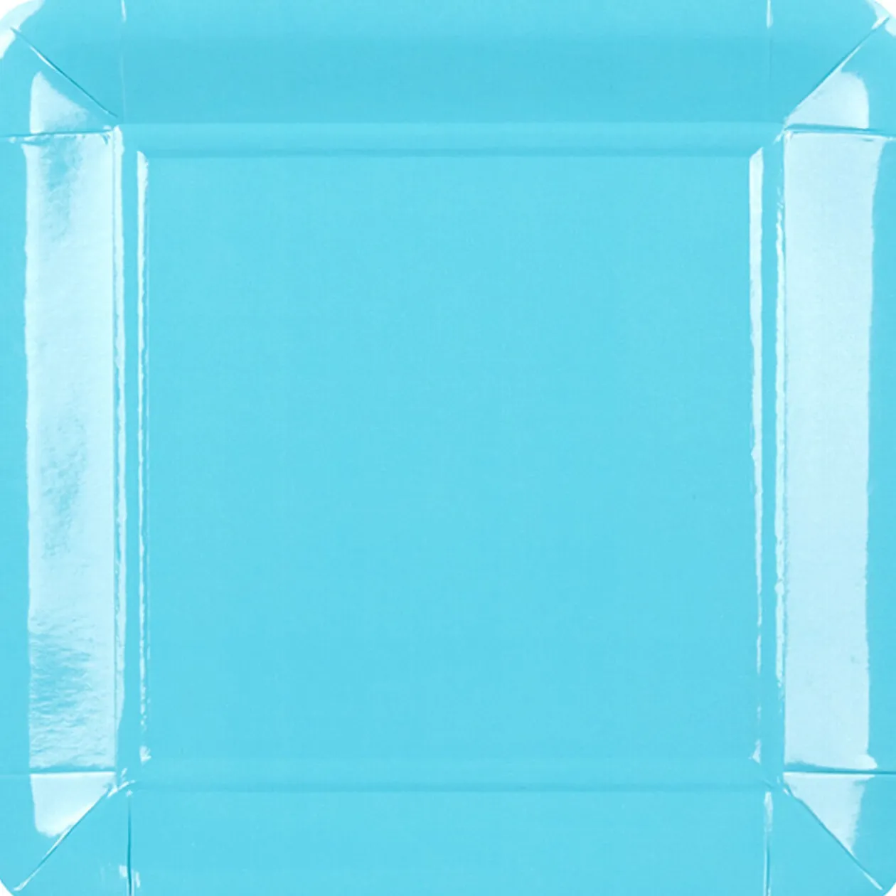 Assiette carton bleu x8