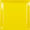 Assiette carton jaune x8