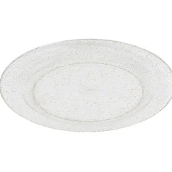 Assiette jetable à paillettes dorées x 20