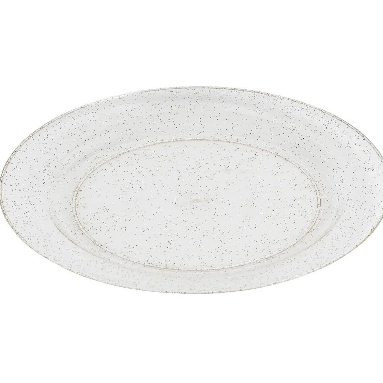 Assiette jetable à paillettes dorées x 20