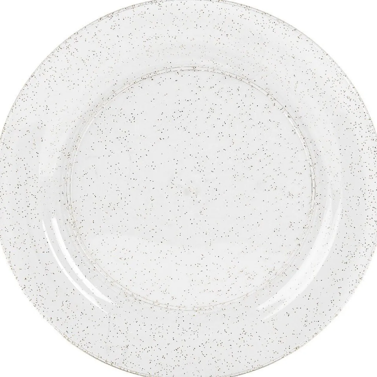 Assiette jetable à paillettes dorées x 20