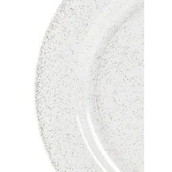 Assiette jetable à paillettes dorées x 20