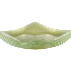 Assiette plastique verte x4