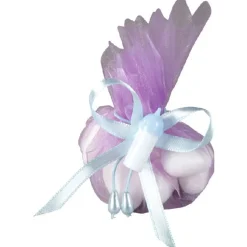 Attache pour ballotin biberon bleu x6