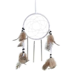 Attrape-rêve de Noël avec plumes à suspendre