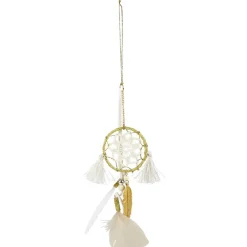 Attrape-rêves blanc à suspendre