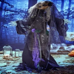 Automate dame animée et sonore Halloween 170cm