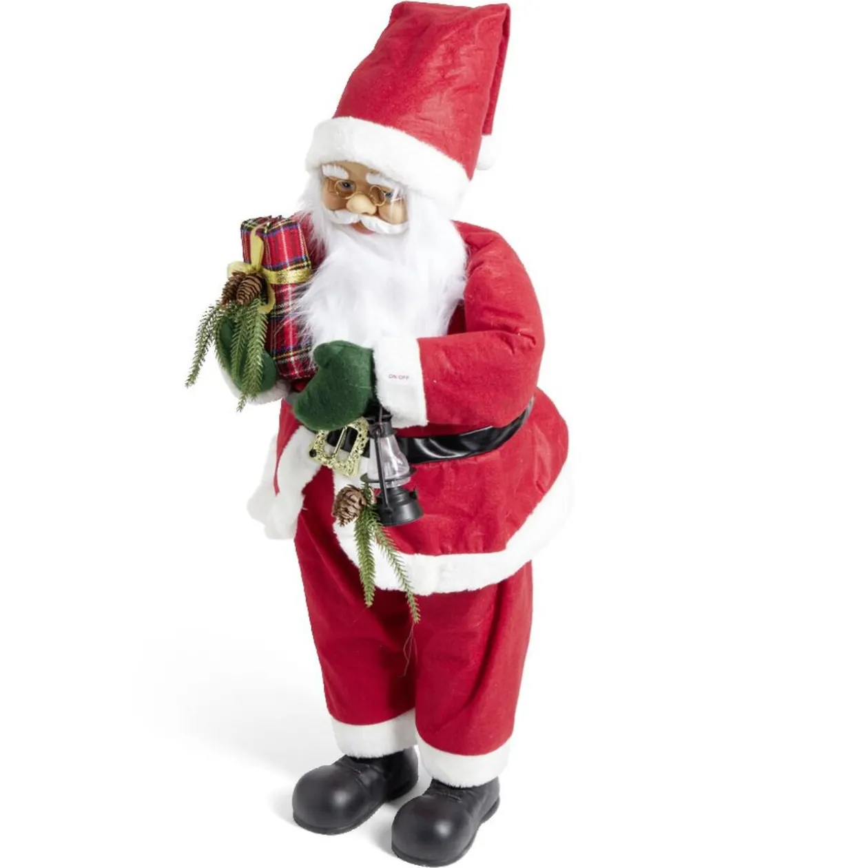 Automate Père-Noël sonore et animé H95cm