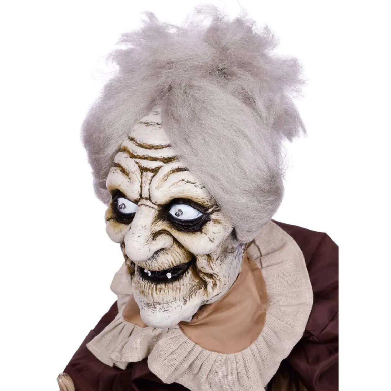 Automate vieille dame animée et sonore Halloween 150cm