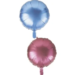 Ballon aluminium bleu et rose x 2
