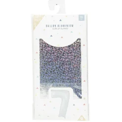 Ballon chiffre 7 en aluminium