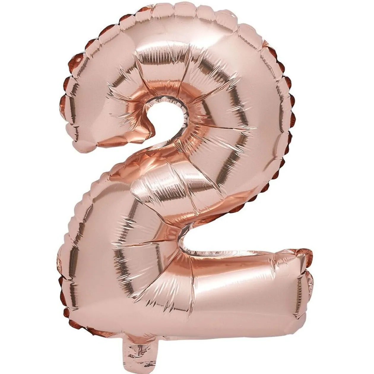 Ballon chiffre 2 rose gold 33cm