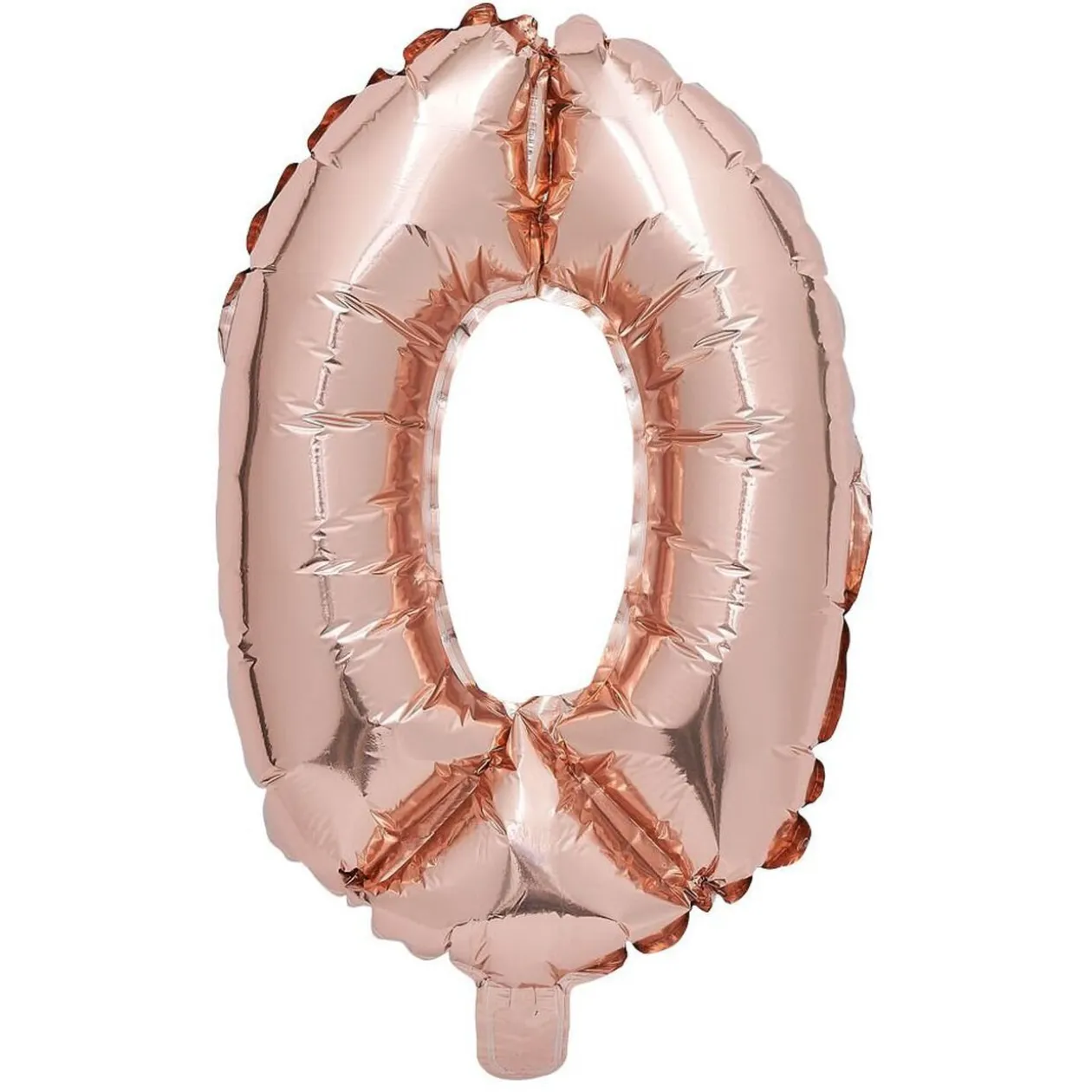 Ballon chiffre 0 rose gold 33cm