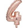 Ballon chiffre 4 rose gold 33cm