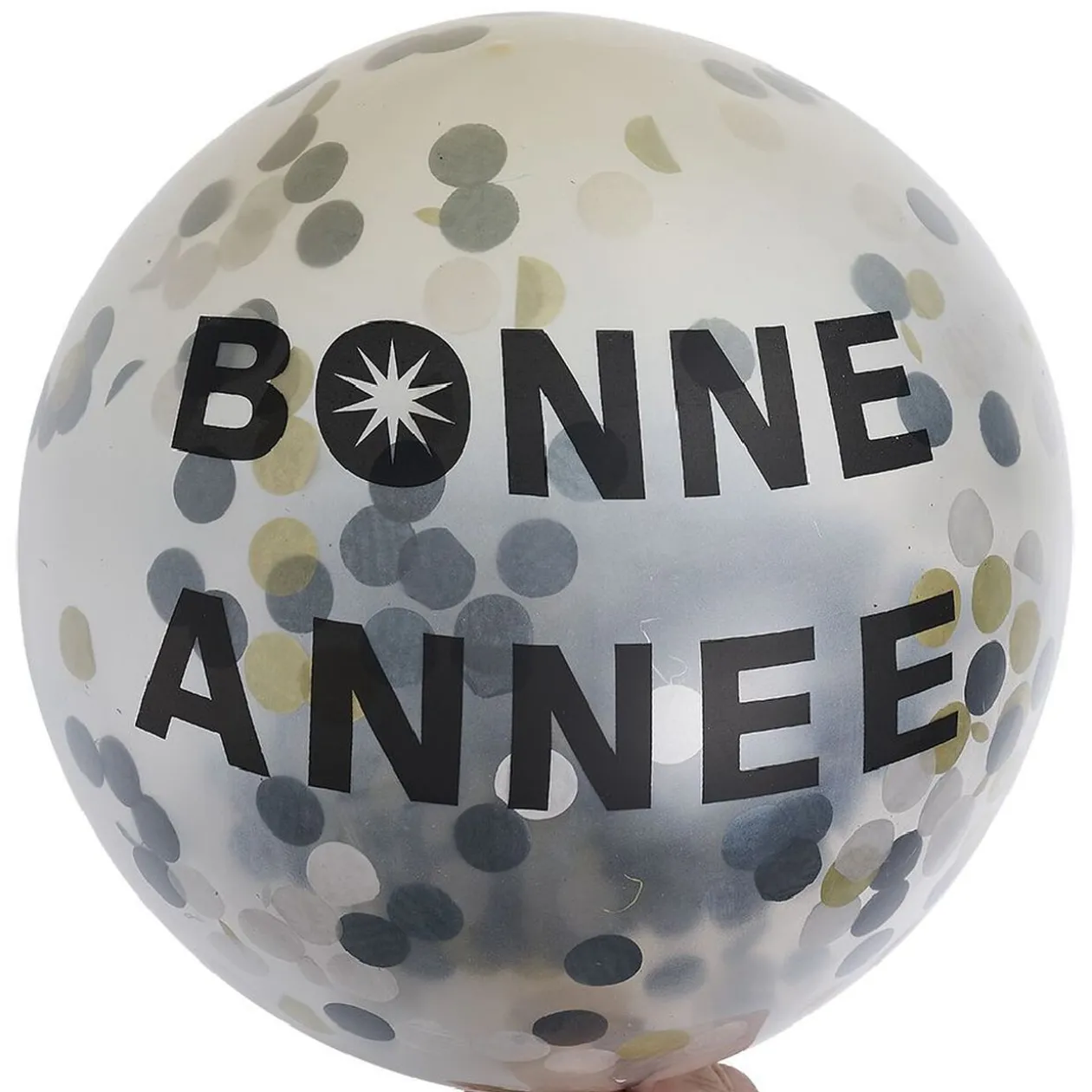 Ballon confettis Bonne année Ø40cm