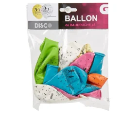 Ballon de baudruche ambiance disco x8