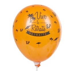 Ballon de baudruche ambiance retraite x8