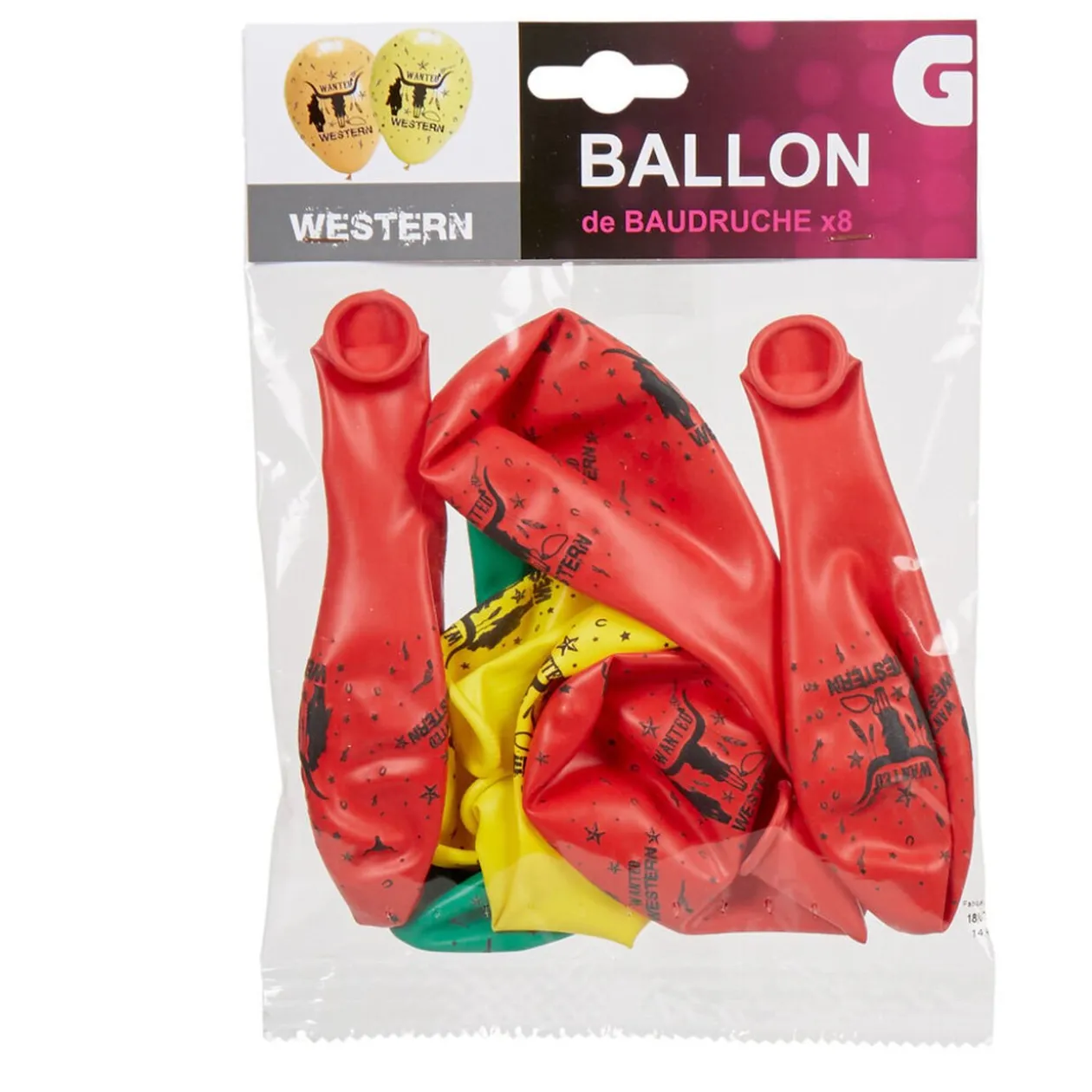 Ballon de baudruche ambiance western x8