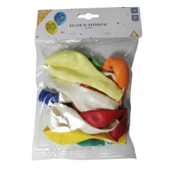 Ballon de baudruche anniversaire 30 ans multicolore x10
