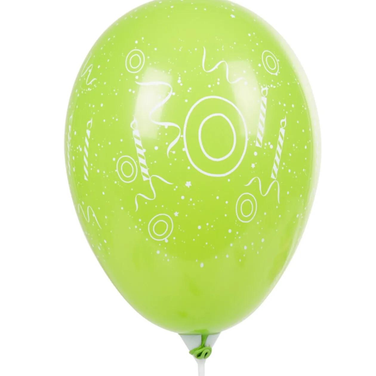 Ballon de baudruche chiffre 0 multicolore x8