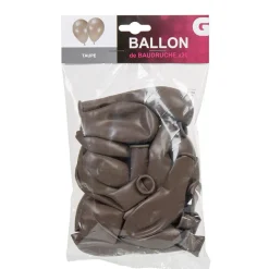Ballon de baudruche taupe x20