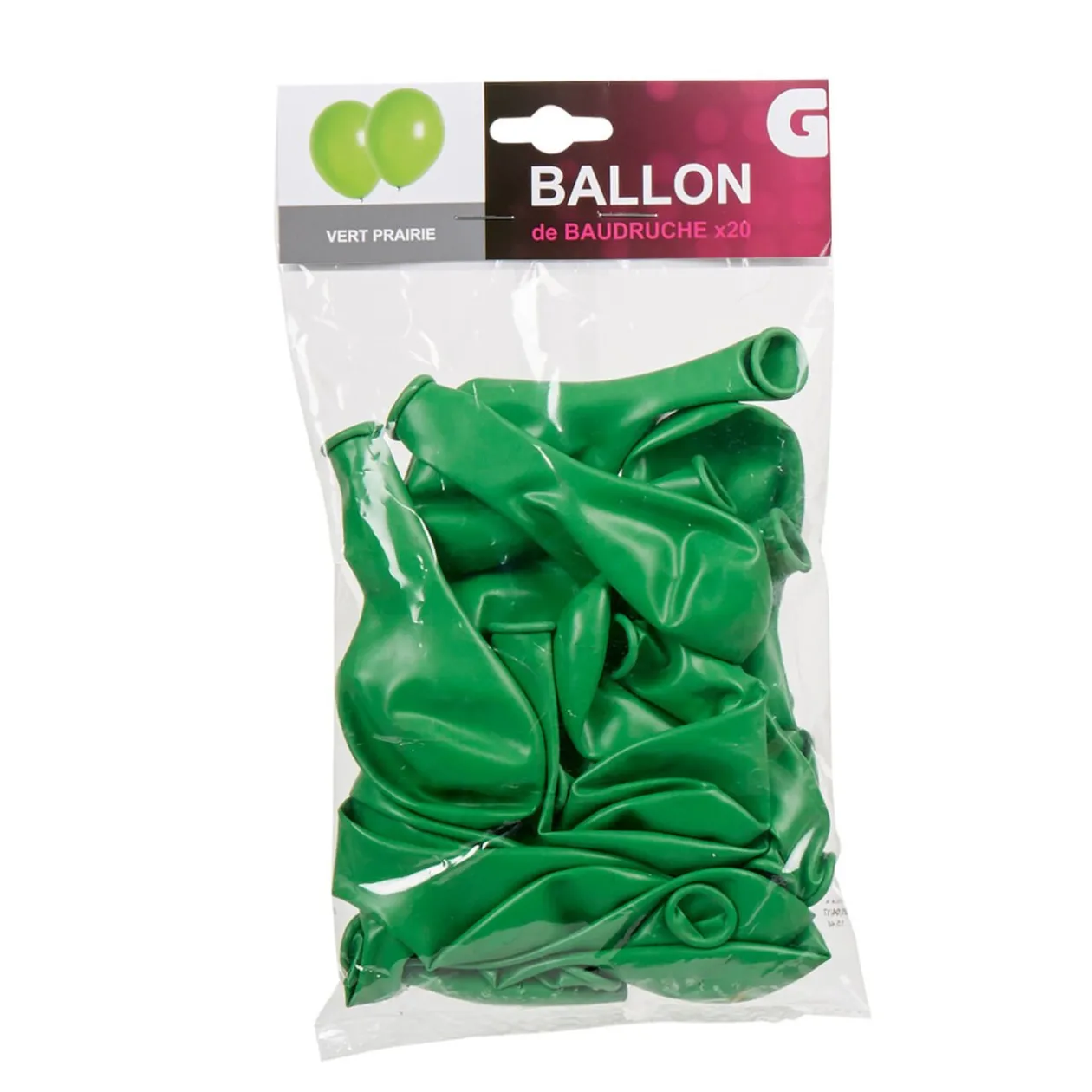 Ballon de baudruche vert x20