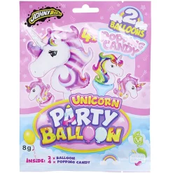 Ballon de fête x2 avec sachet de poudre pétillante x4