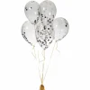 Ballon et ses confettis x6