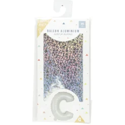 Ballon forme lettre C, aluminium
