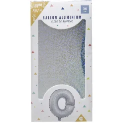 Ballon forme lettre O, aluminium