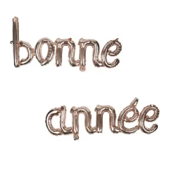 Ballon gonflable BONNE ANNÉE rose gold