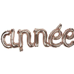 Ballon gonflable BONNE ANNÉE rose gold