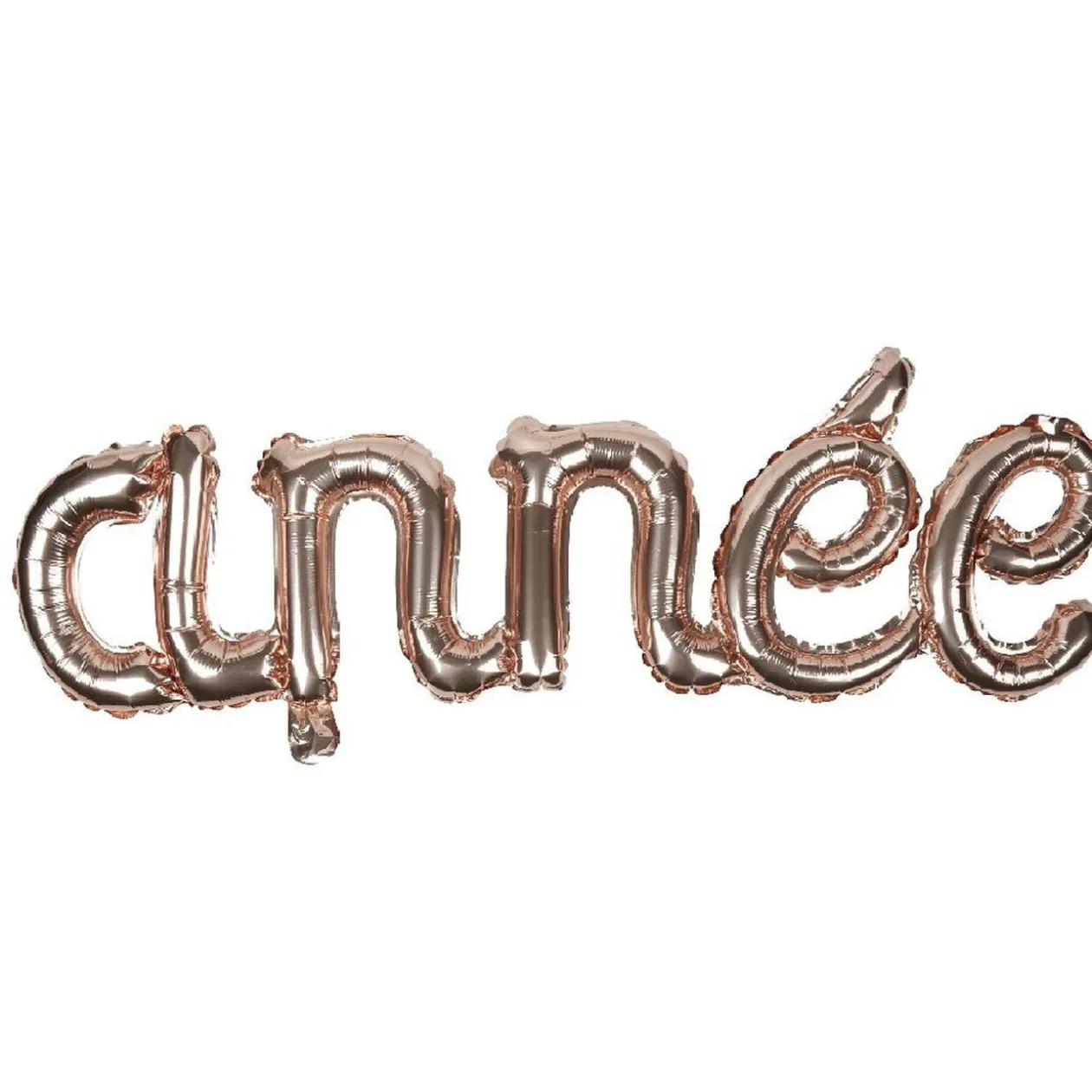 Ballon gonflable BONNE ANNÉE rose gold