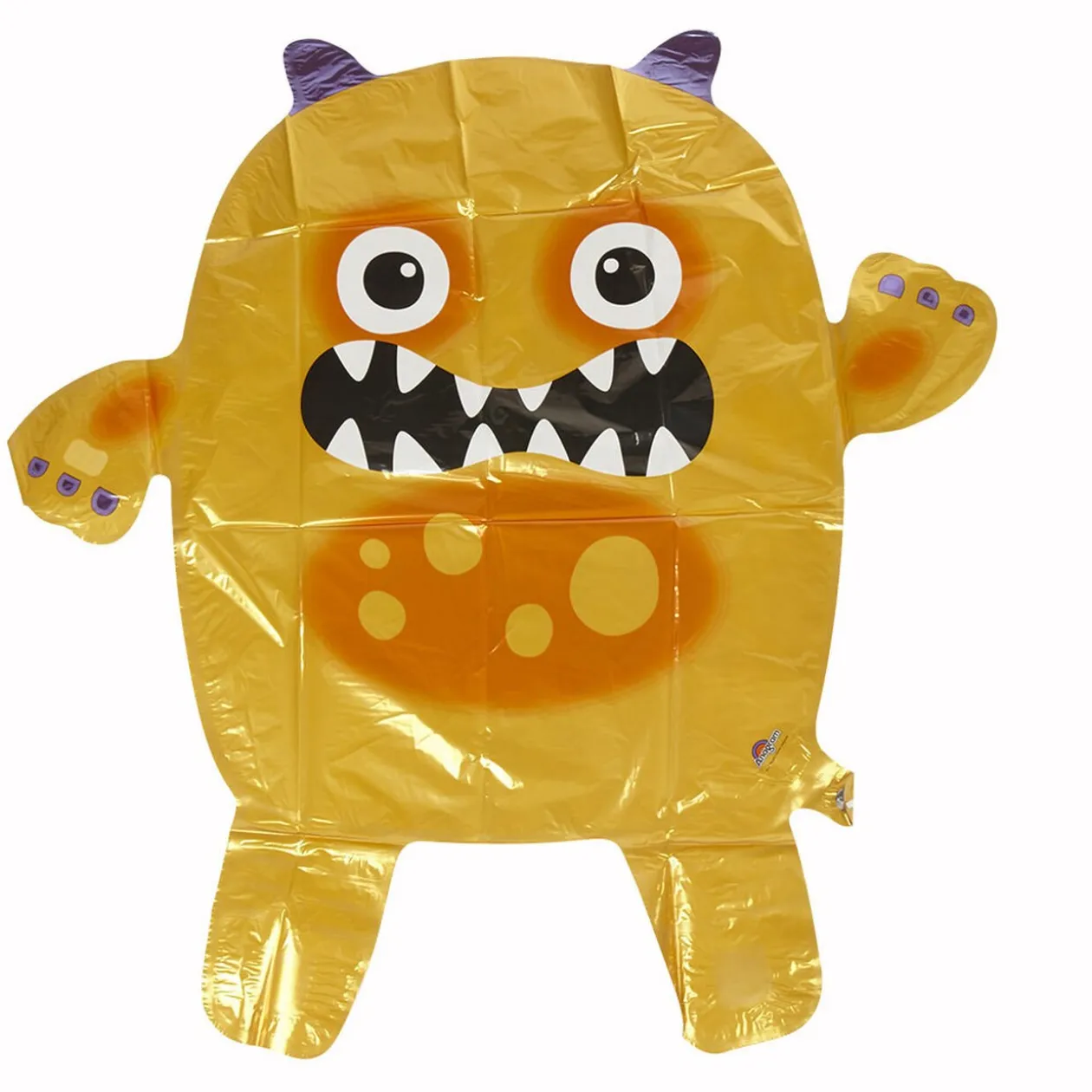 Ballon hélium monstre orange