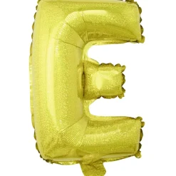 Ballon lettre E doré