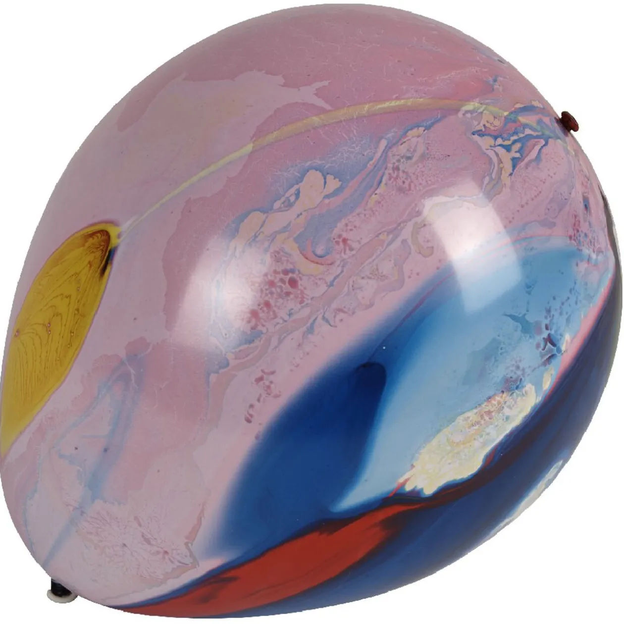 Ballon lumineux LED design marbre x4