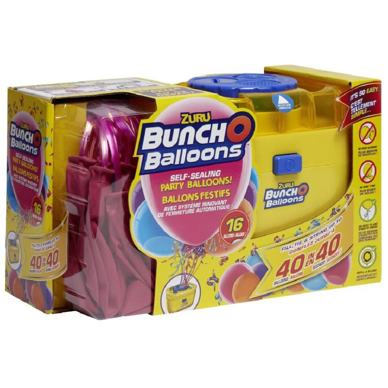 Ballon Rose x16 avec la pompe bunch