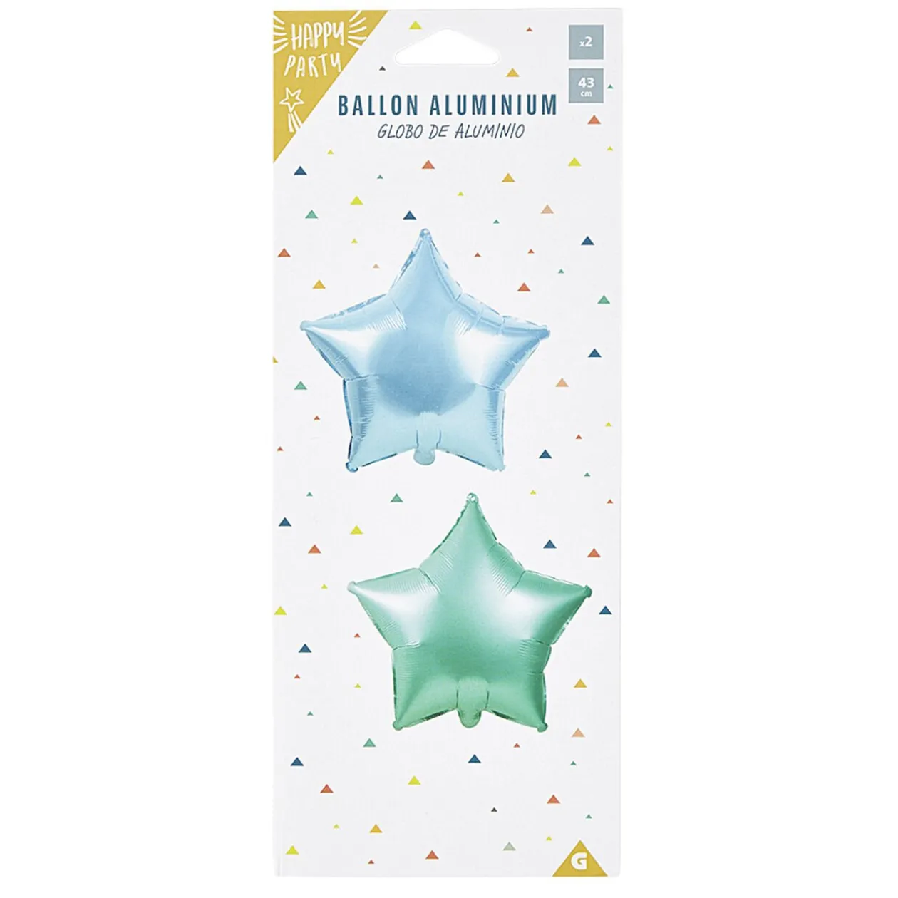 Ballon étoile en aluminium x 2