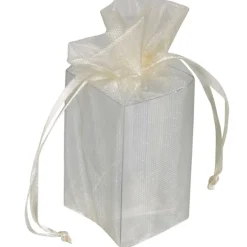 Ballotin à dragées ivoire x4