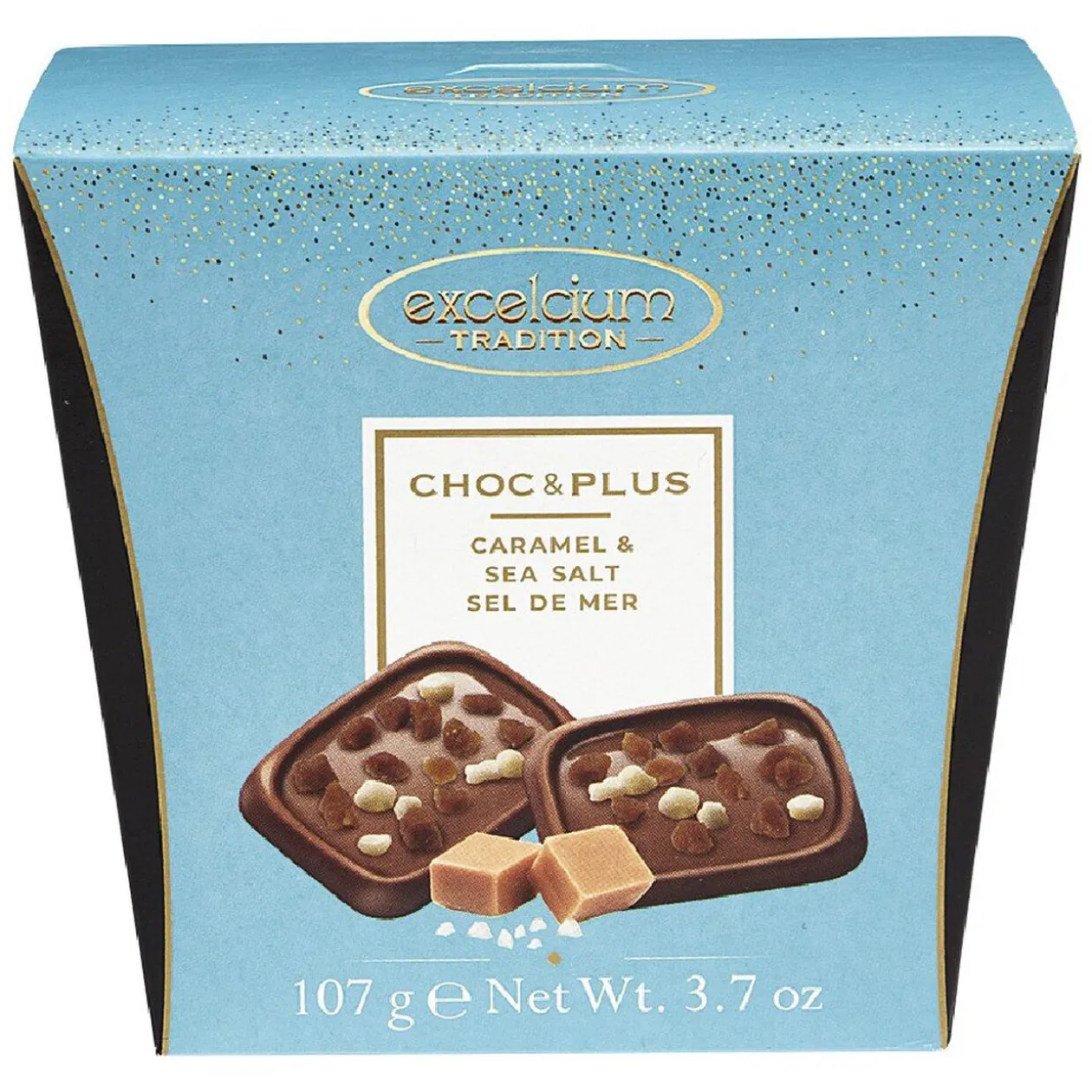 Ballotin de 107g de chocolat au lait et caramel au sel de mer